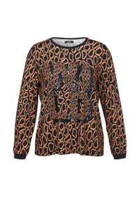 frapp - Shirt mit grafischem Muster - navy multicolor