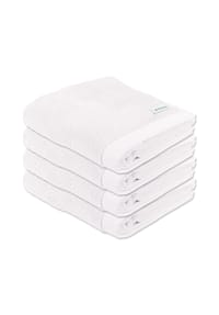 TOM TAILOR - Handtuch, 4er Pack - Color Bath Towel, Frottier, Baumwolle, 50 x 100 cm - Blau