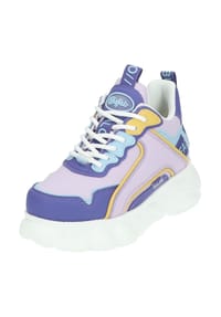 Buffalo - Lederimitat Sneaker - Lila/Blau