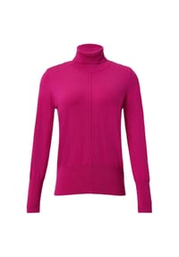 comma, CASUAL IDENTITY - Rollkragenpullover, Rippbündchen, für Damen - 4529  LILAC/PINK