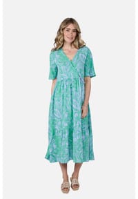 LIEBLINGSSTÜCK - Damen Kleid aus Viskose FelinaL - 564P2 -smaragd