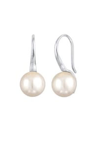 Nenalina - Ohrringe Perle Synthetisch Fischhacken 925 Silber - Gold