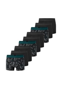 SCHIESSER - Retro Short / Pant 9er Pack 95/5 Cotton - Schwarz / grau