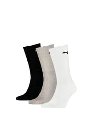 PUMA® - Sportsocken Regular Crew 3-Pack - 325 WEISS/GRAU/SCHWARZ