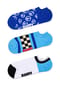 HAPPY SOCKS Sneakersocken "Blue Peace No Show", 3er-Pack Bild 1