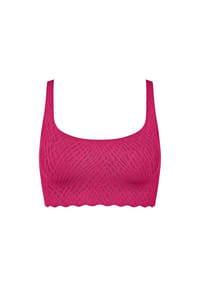 sloggi - Bustier Zero Feel Bliss, Wellensaum, für Damen - 00NW BERRY