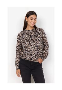 SOYACONCEPT - Shirtbluse "Ophia 1", Rundhals, für Damen - 8008C SAND COMBI