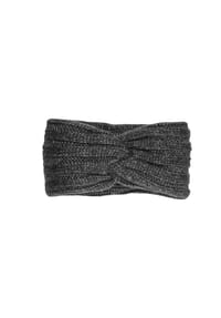 CAPO - Stirnband, ultrasoft Strick mit Knoten - anthracite