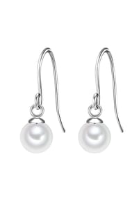GLANZSTÜCKE MÜNCHEN - Damen Ohrringe aus 925/- Sterling Silber in Silber mit Süßwasser-Zuchtperle - silber