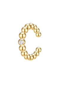 Luluandjane - Damen Ohrringe aus 925/- Sterling Silber in Gelbgold mit Diamant - gelbgold