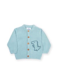 KITE - Baby Diddy Dino Strickjacke Bio-Baumwolle - blau