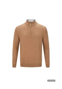 gardeur - Pullover mit Zipper - Camel