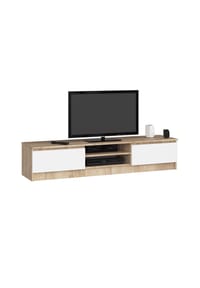 Akord - TV-Lowboard K160 mit 2 Türen und 4 Einlegeböden - artisan-eiche