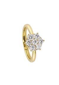 MONCARA - Damen Ring, 585er Gold, 13 Diamanten zus. ca. 1,00 Karat - Gelbgold