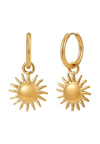 GOOD.designs - Ohrringe Sonne allergikerfreundlich - gold