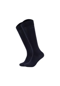 JOOP! - Herren Kniestrümpfe, 2er Pack - Premium Essential Cotton Knee High, Logo, einfarbig - Anthrazit meliert