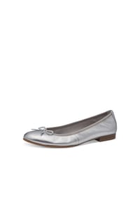 Tamaris - Leder Ballerinas - Silber