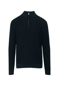 s.Oliver - Strickpullover, Baumwolle, Troyer, für Herren - 0330 WHITE