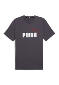 PUMA® - Herren T-Shirt - ESS+ Essentials 2 Col Logo Tee, Rundhals, Kurzarm, uni - CHOCOLATE CHIP