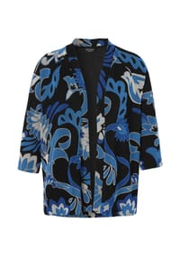 VIA APPIA -DUE- - Jacke mit Allover Print und 3/4 Arm - schwarz multicolor