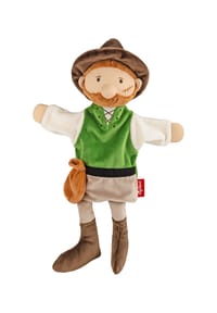 sigikid® - Handspielpuppe Räuber Plüschfigur fürs Puppenspiel ,  für Kleinkinder und Kinder - grün