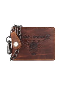 GREEN BURRY Cafe-Racer - Racing Collection Phoenix Geldbörse RFID Leder 12 cm - braun