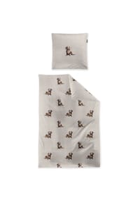 irisette® - Edel-Flausch-Cotton Bettwäsche Set Zobel 8921 - 80 natur