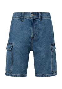 s.Oliver - Jeansbermuda, Baumwolle, High Rise, für Herren - 55Z4 BLUE