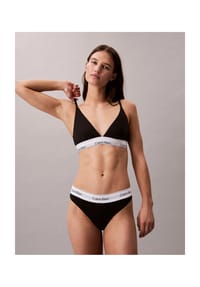 Calvin Klein - Tanga Icon Cotton Modal, Logo-Bund, für Damen - 100 WHITE