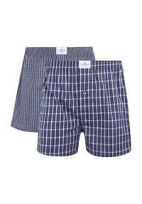 TOM TAILOR - Boxershorts "Westside C", 2er-Pack, für Herren - BLUE MED