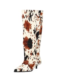 INUOVO - Leder Stiefel - Weiß/Braun
