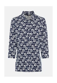 olsen - Hemdbluse Jers, Blusenkragen, für Damen - 40173 INK BLUE