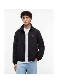 TOMMY Jeans - Blouson Essential, Stehkragen, für Herren - BDS  BLACK