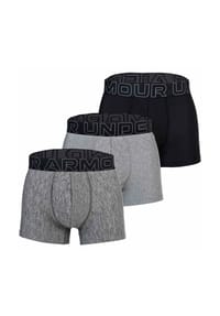 UNDER ARMOUR - Herren Boxershorts, 3er Pack - Performance Tech Trunks Solid 3", Stretch, einfarbig - Blau/Grau