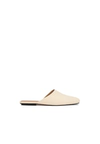 KAZAR STUDIO - Mules flip-flops aus Leder mit integriertem Nasensteg - Off-white