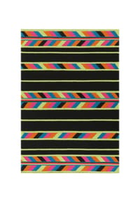 Arte Espina - Wohnzimmer Teppich – Kurzflorteppich Craft 8053 in multi - schwarz - multi - schwarz