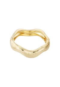 Adelia's - Goldfarbener Armreif mit welliger Form - goldfarben