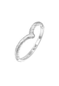 HAZE & GLORY - Ring V-Form Vintage - Feel Alive 925 Silber - Silber