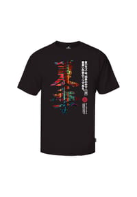 OLDSKULL - T-Shirt Asian Kanji Street mit coolem Front-Print - Black