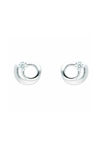 Adelia's - Adelia's Damen Ohrstecker Ohrringe 925 Silber mit Zirkonia – Silberohrringe - silber