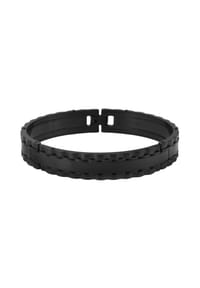 Adelia's Bold Style - Armband – Armreif aus Edelstahl Ø 6,8 cm cm - schwarz