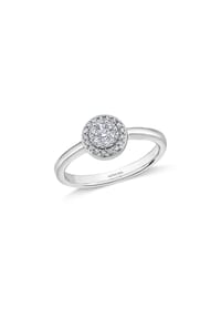 MONCARA - Damen Ring, 585er Weißgold, 24 Diamanten zus. ca. 0,25 Karat - Weißgold