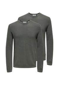 ONLY & SONS - Pullover 2er Pack Felix - Castor gray