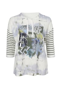VIA APPIA -DUE- - Pullover mit effektvollem Print - ecru multicolor