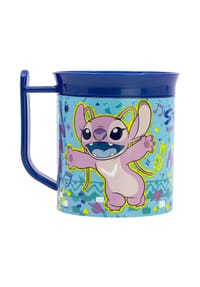 Disney - Lilo & Stitch Becher Mikrowellengeeigneter Kunststoffbecher 400?ml – M - Blau 9,5x10,8x8,6 cm