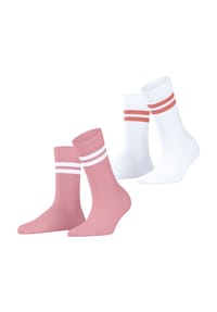 ESPRIT - Socken, 2er-Pack, Rippbündchen, für Damen - 0010 GREY/WHITE