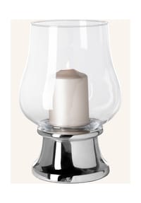 Fink Living Windlicht mit Glas PALINA - PALINA - silberfarben