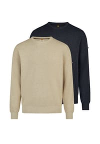 redmond - Pullover 2er Pack Basic - Beige