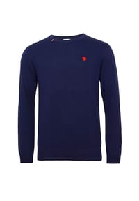 U.S. POLO ASSN. - Strickpullover Pullover R-Neck - schwarz