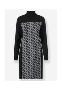 heine - Strickkleid - schwarz-ecru-gemustert